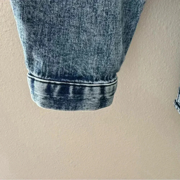 Lori Goldstein Chambray Button Down Shirt Long Sleeve Western M - Picture 5 of 9